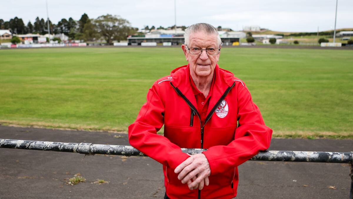 Ernie Gilmour after being awarded Hampden league life membership in 2023. Picture by Anthony Brady
