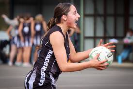 Camperdown's Matilda Pollard, pictured in round five, was one of her side's best players against Port Fairy. Picture by Justine McCullagh-Beasy