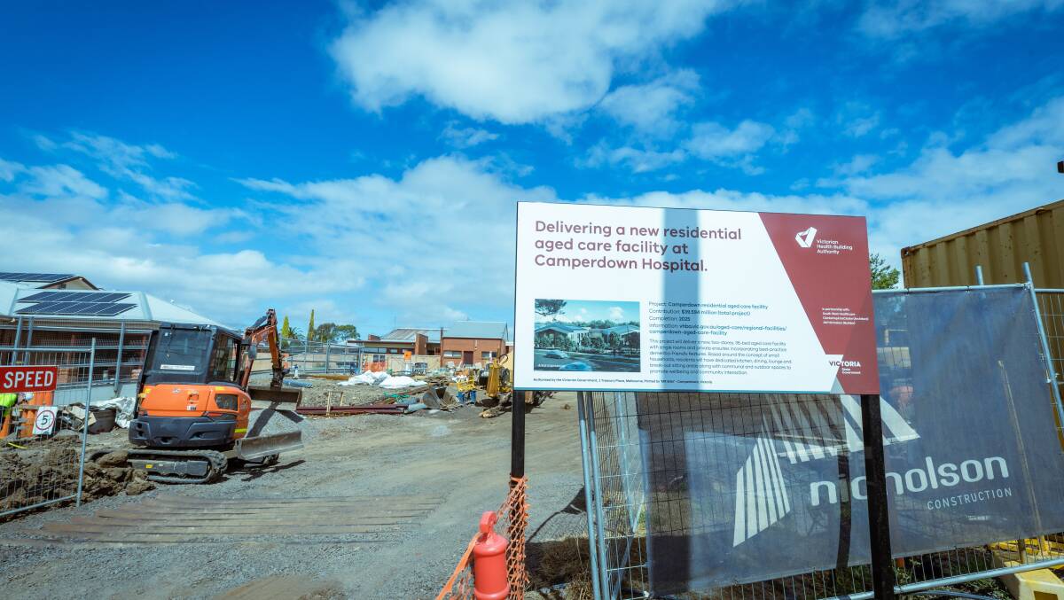 The Merindah Lodge aged care facility in Camperdown is edging closer with its build and community appeal. 