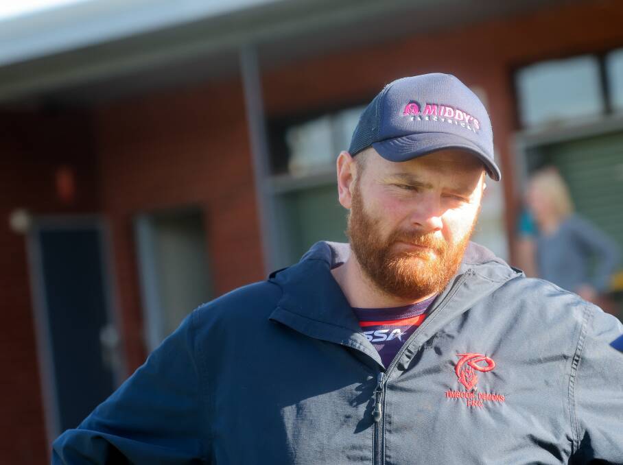 Timboon Demons coach Marcus Hickey is confident his side can improve again this season. Picture by Anthony Brady
