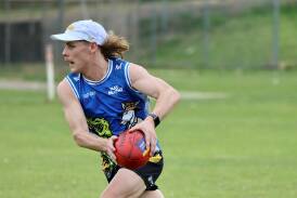 Blake Rudland-Castles during a Russells Creek pre-season training session. Picture by Justine McCullagh-Beasy