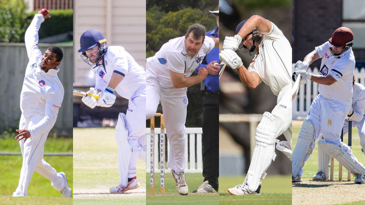 Chamika Fernando, Alastair Templeton, Craig Britten, Ben Threlfall and Geoff Williams are some of the contenders for the major league award. Pictures by Eddie Guerrero and Anthony Brady