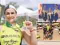 Lisa Munro, Mia Cook and Steve Kerr won gold medals for Warrnambool at 'The Aussies'. Pictures supplied