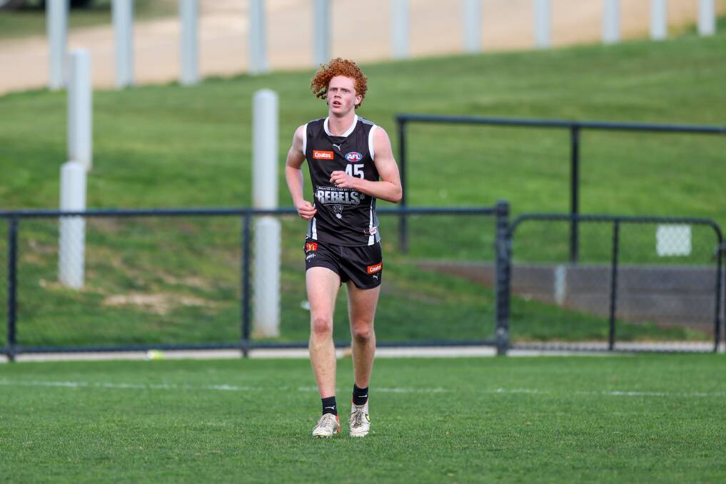 South Warrnambool's Wil Rantall, pictured playing for the Rebels at Reid Oval last season, started the season off brightly. Picture by Eddie Guerrero