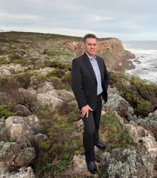 Warnambool council candidate Michael Neoh wants a walking trail from the Port Fairy-Warrnambool rail trail to Childers Cove via the Lake Gillear coastline. Picture: Rob Gunstone 