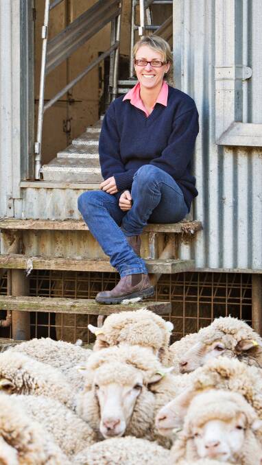 Consultant Sally Martin helped run the trial on DNA parentage testing of sheep produced  from multiple sire mating groups. 