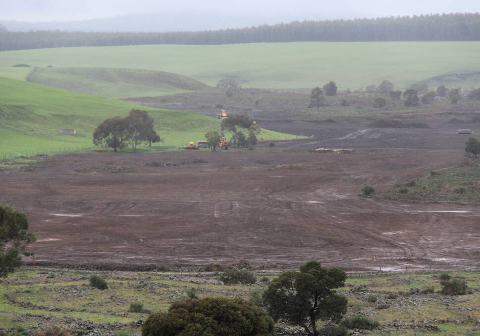 Removed: Harman's Valley after earthmoving equipment removed the historic lava flow that was on private land.  