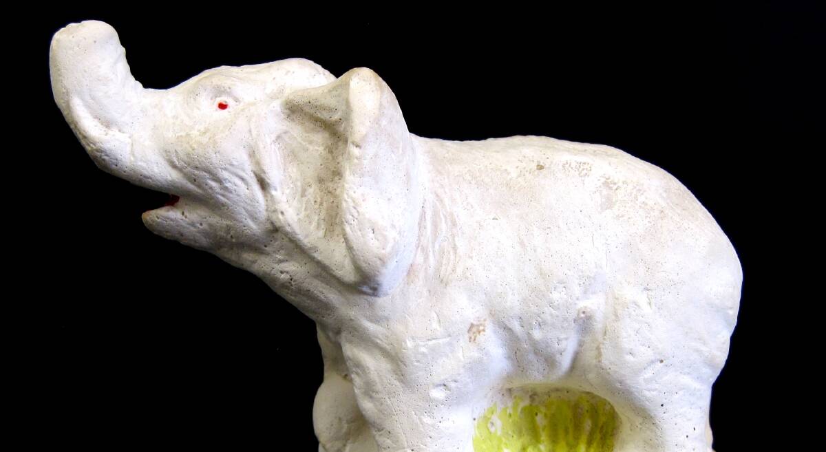 Defiance: The white elephant that sat on K.S.Anderson's desk as a symbol of his defiance of beliefs that an upgraded Portland harbour would be a white elephant.