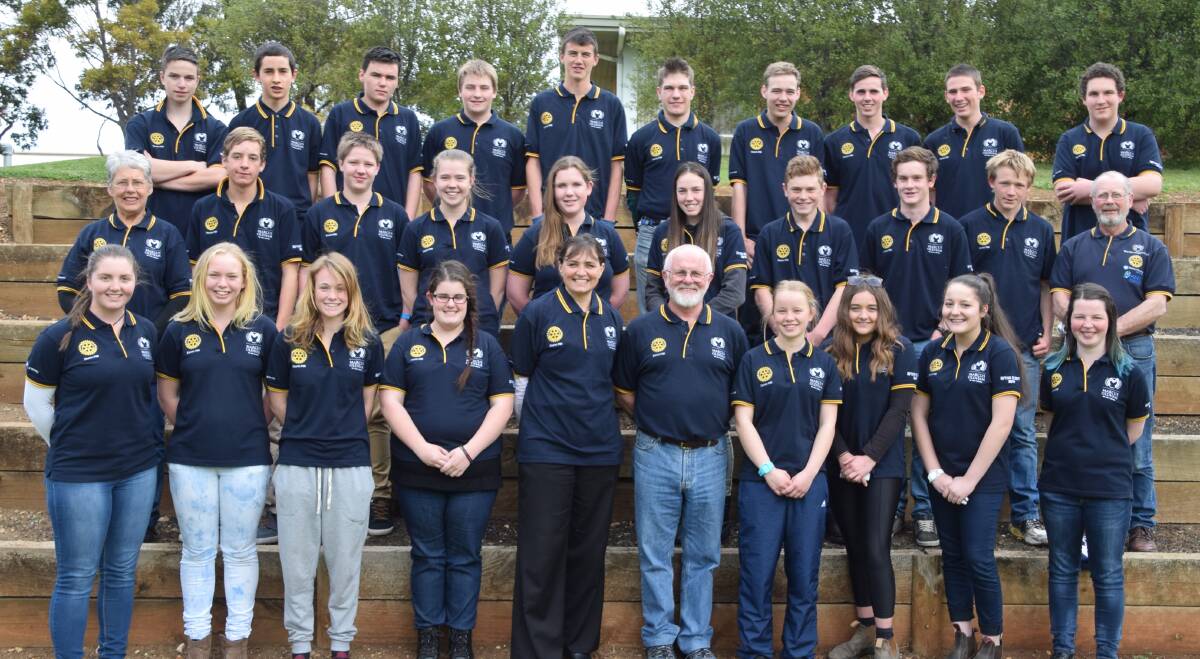 Defying: The class of 2014 that took part in last year's Defying the Drift program run by Rotary clubs in western Victoria.