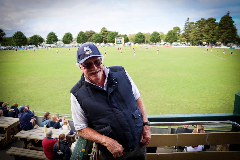 Bob Mallett is a passionate Port Fairy Football Club supporter. Picture by Justine McCullagh-Beasy