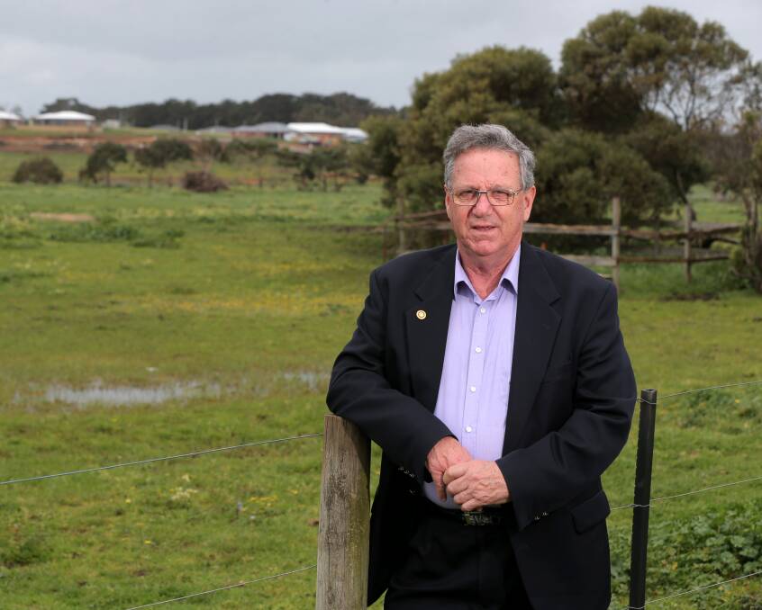 PARK POTENTIAL: Warrnambool Council election candidate John Harris would like to see  council land transformed into a community parkland. Picture: Rob Gunstone