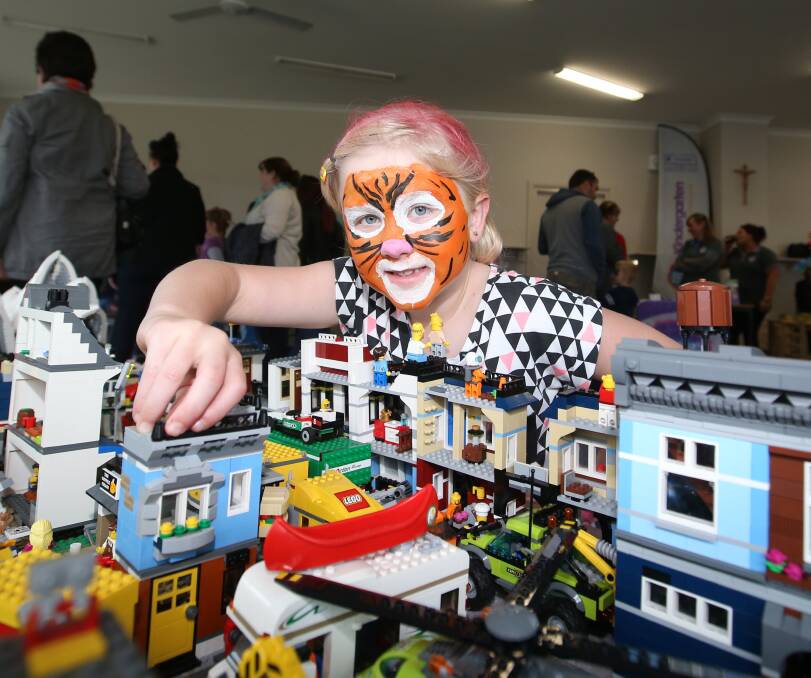 FUN DAY FOR ALL AGES: Grace Gapes, 7, had her face painted at Dennington's Day Out on Sunday. Picture: Vicky Hughson