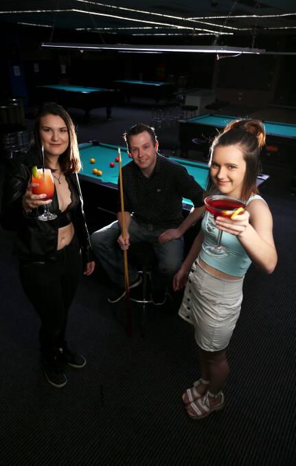 OPEN LATE: Taylor Williams, bar manager Matt Pearson and Sarah Palmer are celebrating the extension to the liquor licence at Your Break. Picture: Rob Gunstone