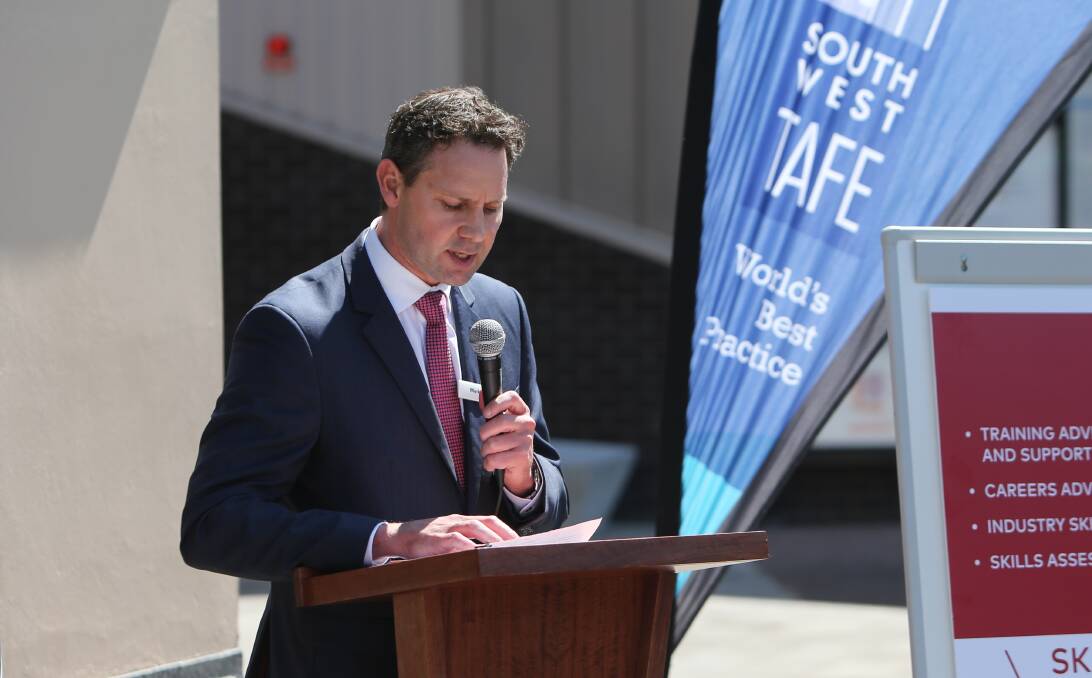 GRAND PLAN: South West TAFE chief executive officer Mark Fidge. TAFE is proposing a plan to partner with Deakin and reinvigorate the university's Warrnambool campus.  Picture: Amy Paton