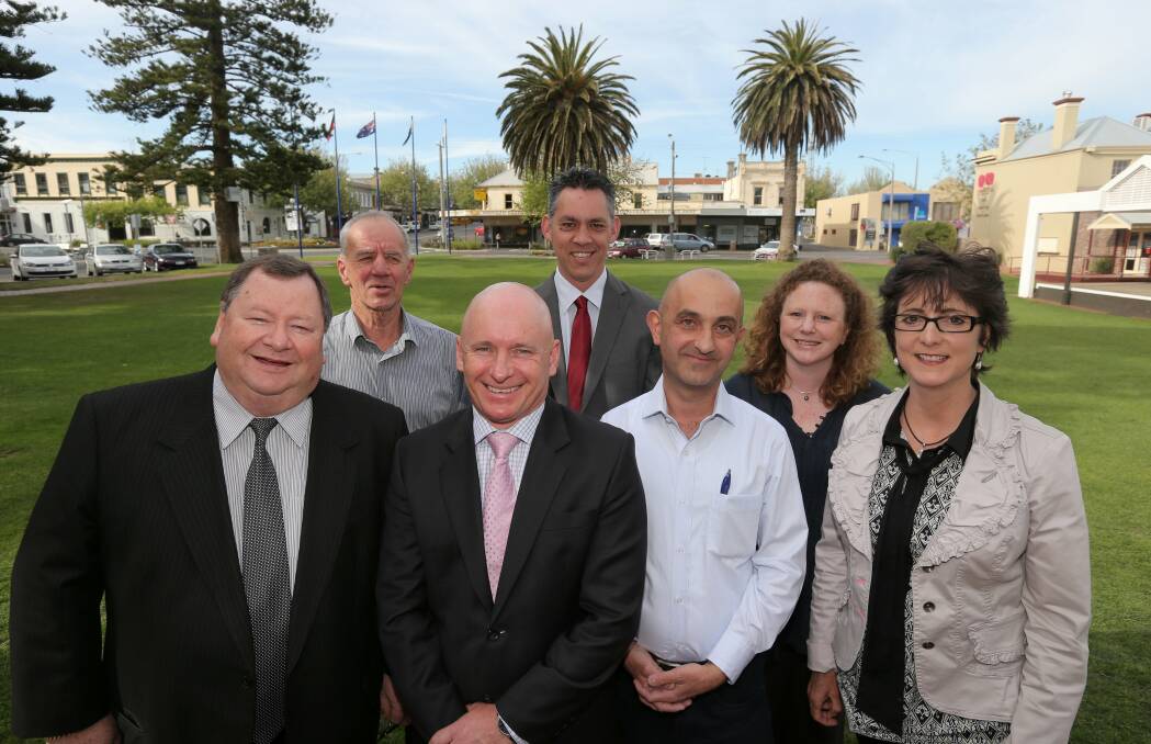 INVITED: Current Warrnambool City councillors Brian Kelson, Rob Askew, Peter Hulin, Michael Neoh, Peter Sycopoulis, Kylie Gaston and Jacinta Ermacora.