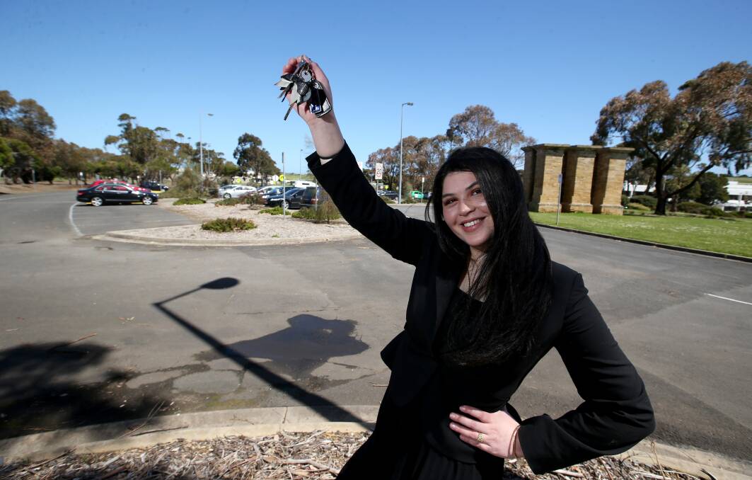 BRING IT ON: Deakin University Warrnambool student and co-founder of #standbywarrnambool Zoe Dyer is excited about the proposed parking fee removal. Picture: Rob Gunstone