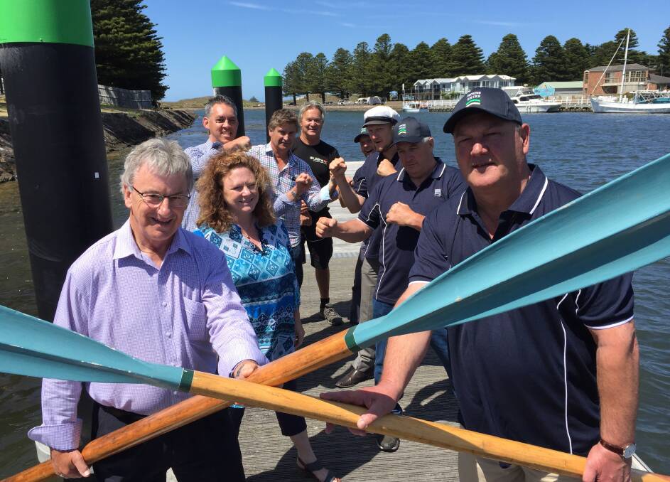 RACE IS ON: Warrnambool City Coucnil mayor Rob Anderson and Moyne Shire Coucnil mayor Mick Wolfe. Picture: Rob Gunstone