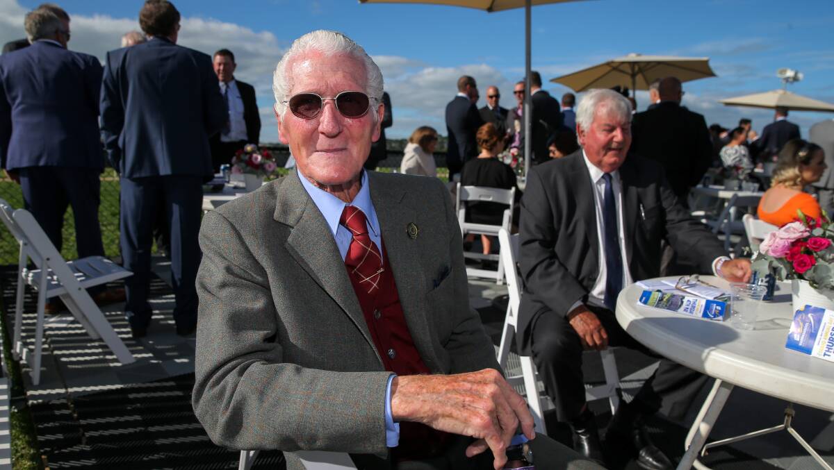 ALL SMILES: Former Carlton player John Goold had a great time at one of his favourite events - the May Racing Carnival. Picture: Rob Gunstone