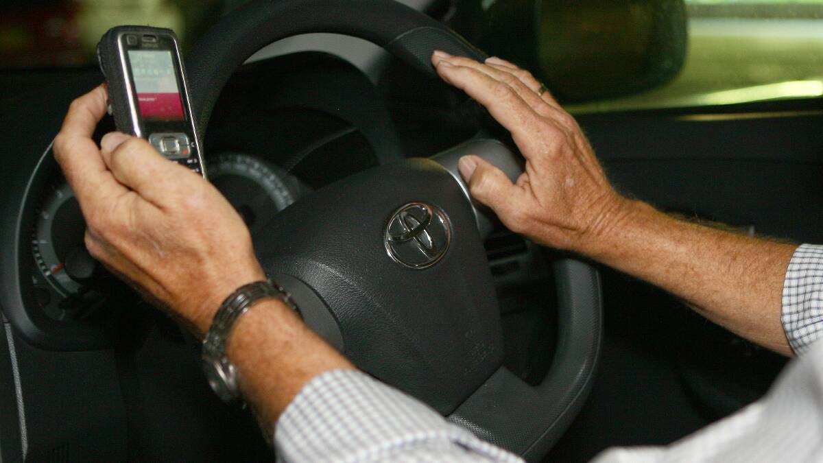 DRIVEN TO DISTRACTION: Police have warned motorists of the dangers of texting and driving.