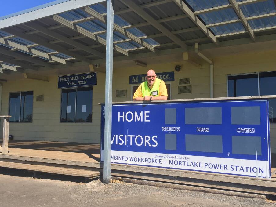 COMMUNITY HUB: Mick Murphy is delighted a $1 million revamp of Mortlake's DC Farran Oval will be completed in May 2018. Picture: Monique Patterson