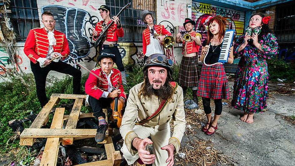 ALL DRESSED UP: Melbourne band 8 Foot Felix is shaping as one of the most colourful acts at this year's Port Fairy Folk Festival this weekend.