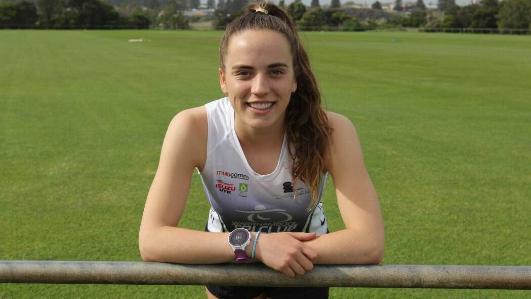 DEFENDING CHAMPION: Warrnambool teenager Naticia Varley will contest the Killarney triathlon on Sunday, eager to add another title to her resume.