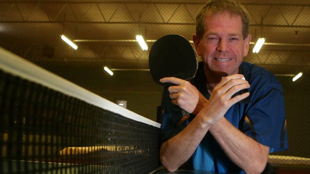 GOING STRONG: Warrnambool's Simon Johnson has won a team silver medal at the Australian Table Tennis Veterans Championships.