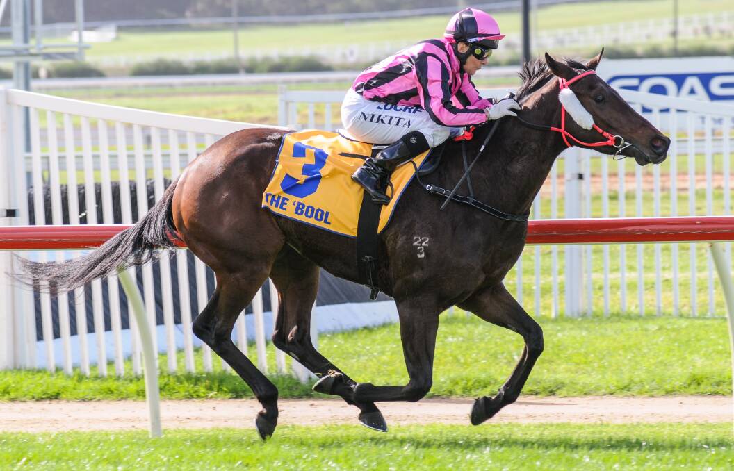 Iron Machine (Nikita Beriman) scores by three lengths in the Fishtales Cafe maiden plate (1200m)