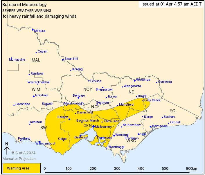 Severe weather to miss much of the south-west, rain on the way