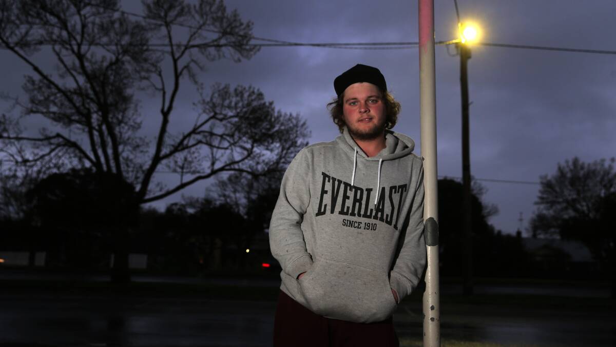 Mortlake's Tyler Schafer has his life back on track after succumbing to an ice addiction at 18. Picture: Rob Gunstone