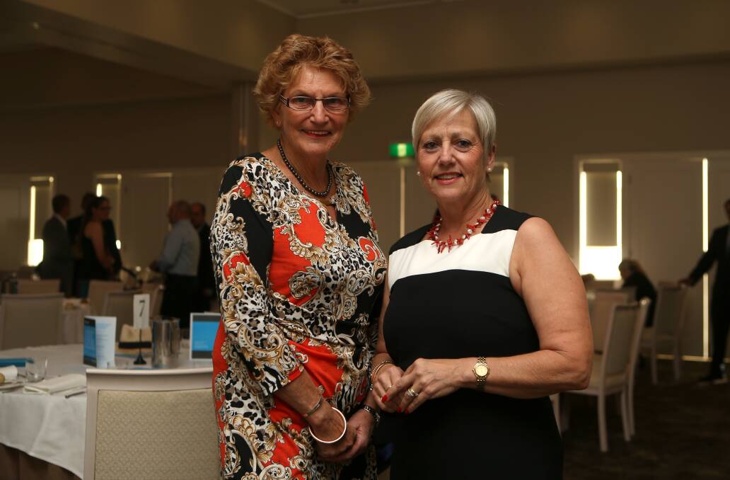 Friends Cheryl Bellman and Janey Preston, who attended the graduation to support graduate Angela from their Rotary group. 