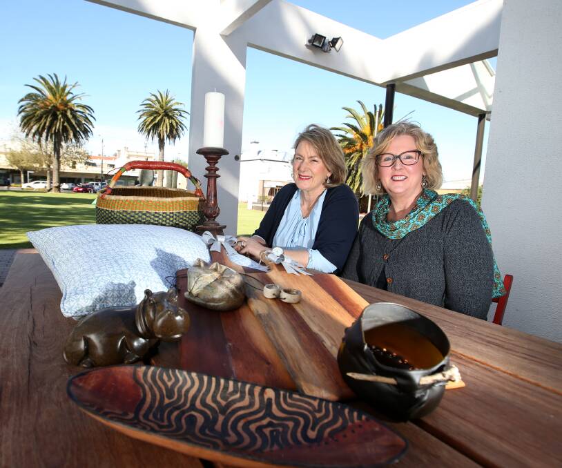 BUY LOCAL: Market founders Di Brown and Kerry Lee are preparing for the eighteenth year in a row of the Warrnambool summer markets on the Civic Green. Picture: Amy Paton