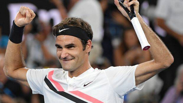 Roger Federer celebrates his 20th grand slam victory after defeating a dogged Marin Cilic of Croatia. Photo: Andy Brownbill