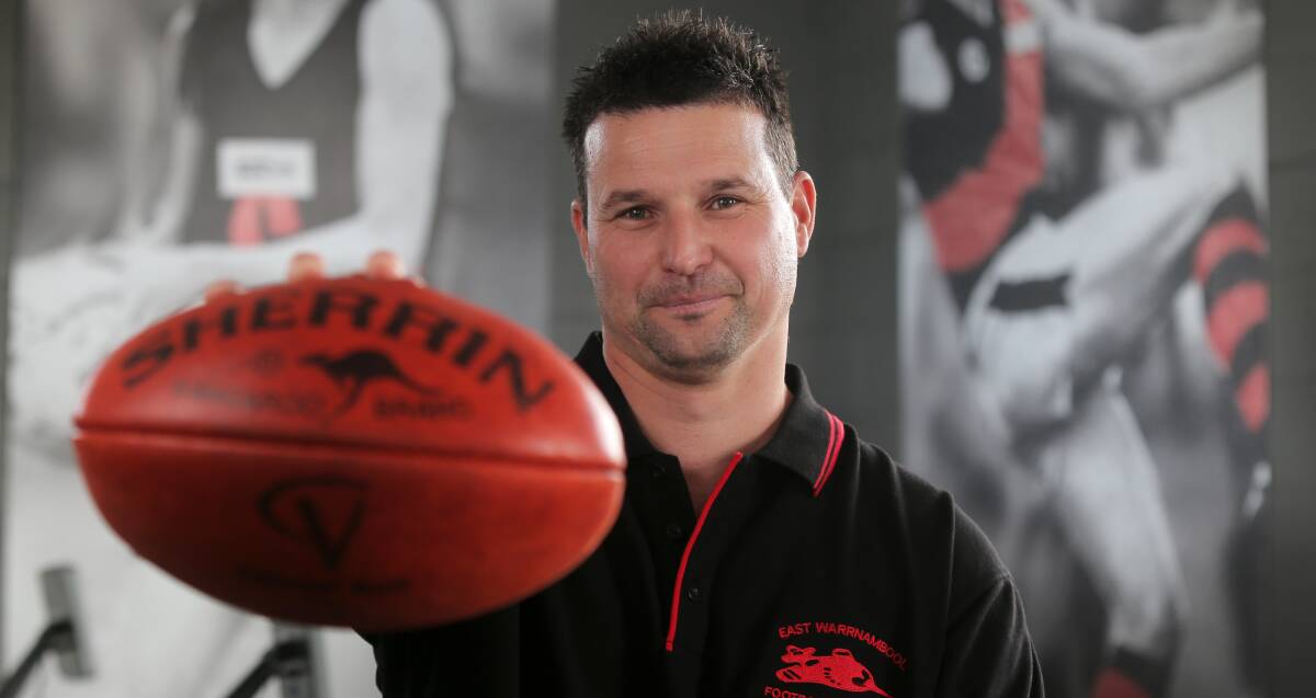 New Pilot: Paul Hrabar will be taking the controls as the senior football coach for East Warrnambool in the WDFNL 2016 season. Picture: Rob Gunstone