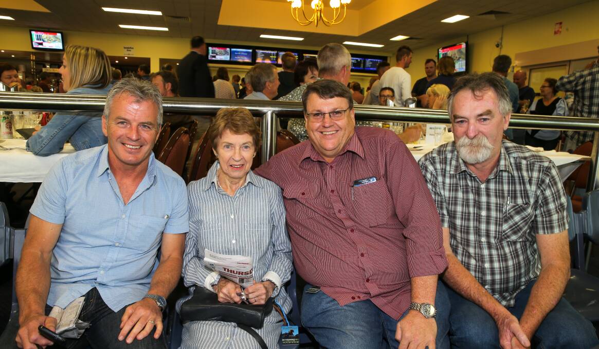 Warrnambool's Robbie O'Connor, Joan O'Connor, Peter Warner and Peter Carroll were full of praise for the first twilight race meeting.