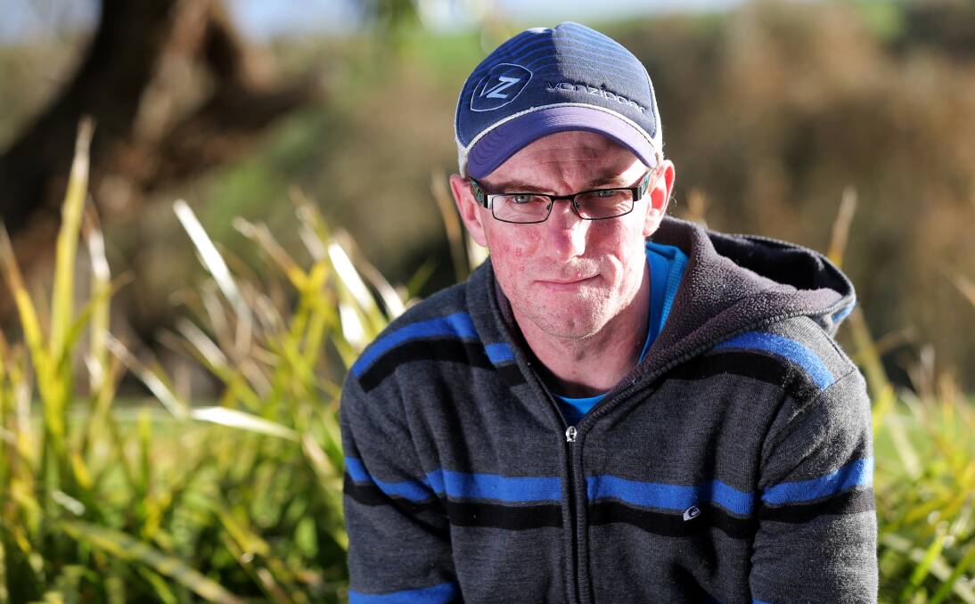 A whole new world: Jon Benson from Warrnambool has started a degree at Deakin University after turning his life around, conquering depression, addiction and crime. Picture: Rob Gunstone