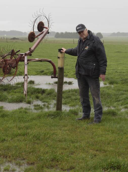 Wetter the better: Purnim farmer Roger Learmonth welcomes a wet start to the spring season. 