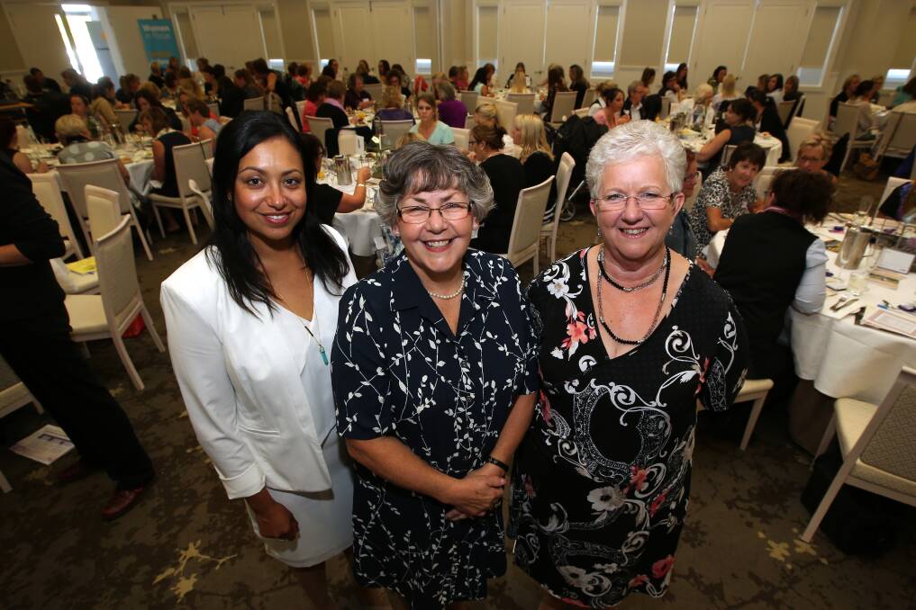 Solidarity in farming: The Legendary Ladies Luncheon was held at Deep Blue Motel last year. Natalie Collard CEO Australian Dairy Farmers, Shirley Harlock Chairperson Sustainability Agriculture Fund and Janet Moxey from New South Wales were among the ladies who attended. 