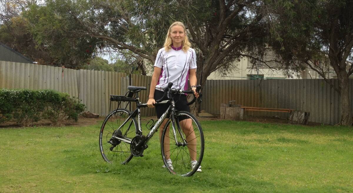 THE LONGEST RIDE: Maya Raschel will cycle from Perth to Warrnambool to fundraise for an exercise program for people with mental health issues.