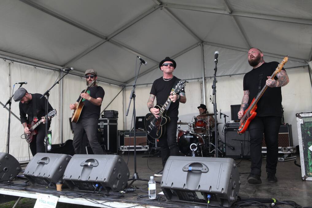 The Rumjacks, pictured performing at this year's Port Fairy Folk Festival, will play at The Loft on December 15. Picture: Matt Neal
