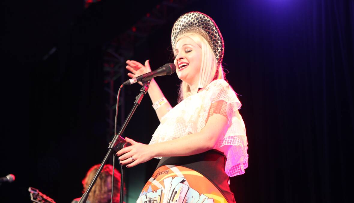 CURIOUSER: Kate Miller-Heidke dazzled with her high-wire vocal skills, accompanied by her husband Keir Nuttall on guitar, and received a much-deserved standing ovation on Saturday. Picture: Matt Neal