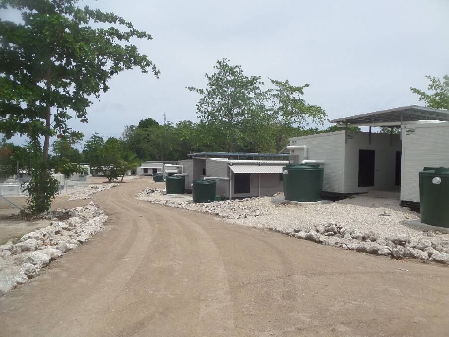 A government-supplied photo from inside the facility on Nauru.