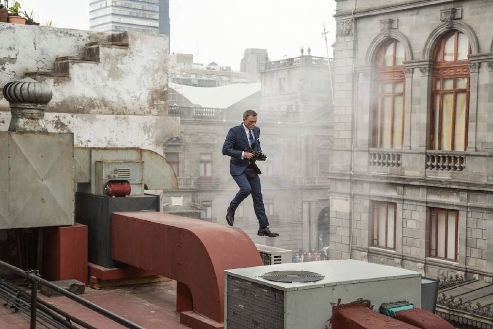 A still from the incredible opening shot of Spectre, which sees Daniel Craig return for his fourth outing as James Bond.