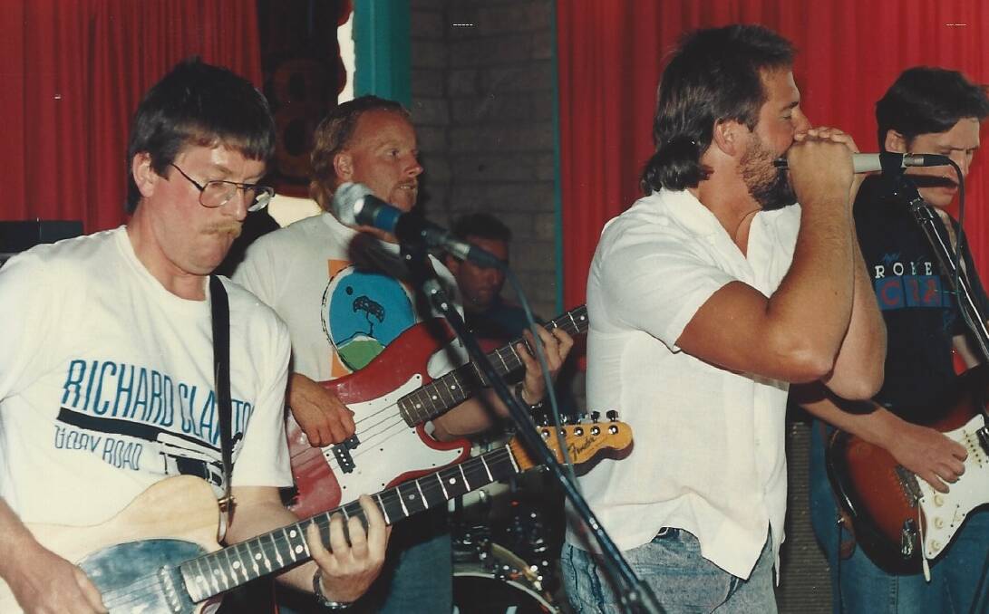 GETTING THE BAND BACK TOGETHER: Big Wally & The Rhythm Shifters will be among the '80s blues band reuniting to perform at The Loft on Friday for the worldwide Blues For Peace concert.