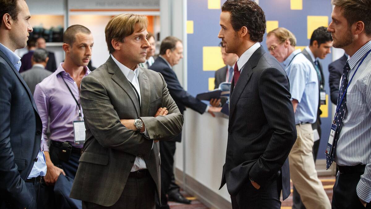 Steve Carell and Ryan Gosling go head-to-head in The Big Short.