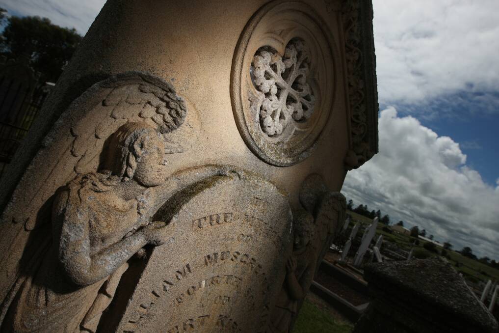 A gravestone in the Port Fairy cemetery.