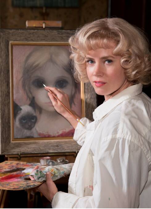 In the frame: Amy Adams won a Golden Globe for her portrayal of artist Margaret Keane in Tim Burton's Big Eyes.