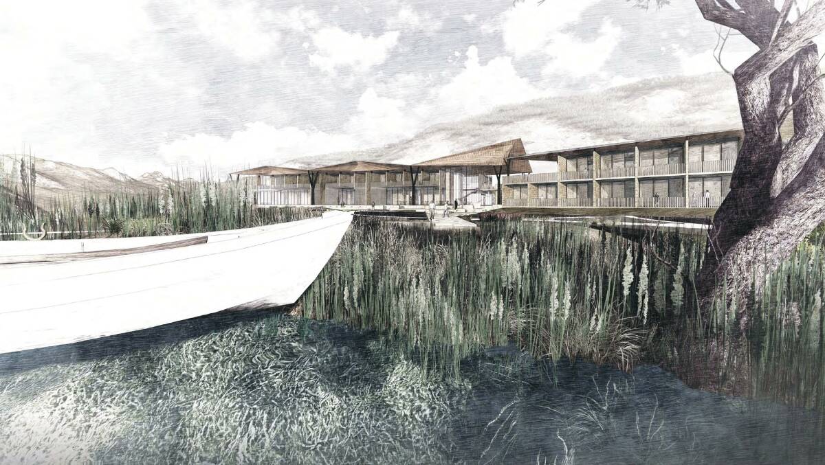 An artist's impression of the Princetown resort.