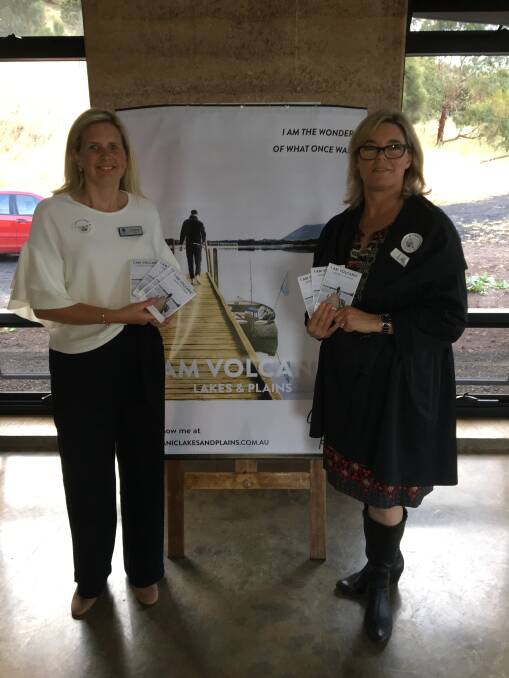 Corangamite Shire mayor Jo Beard and Great Ocean Road Regional Tourism executive officer Liz Price at the tourism launch.  