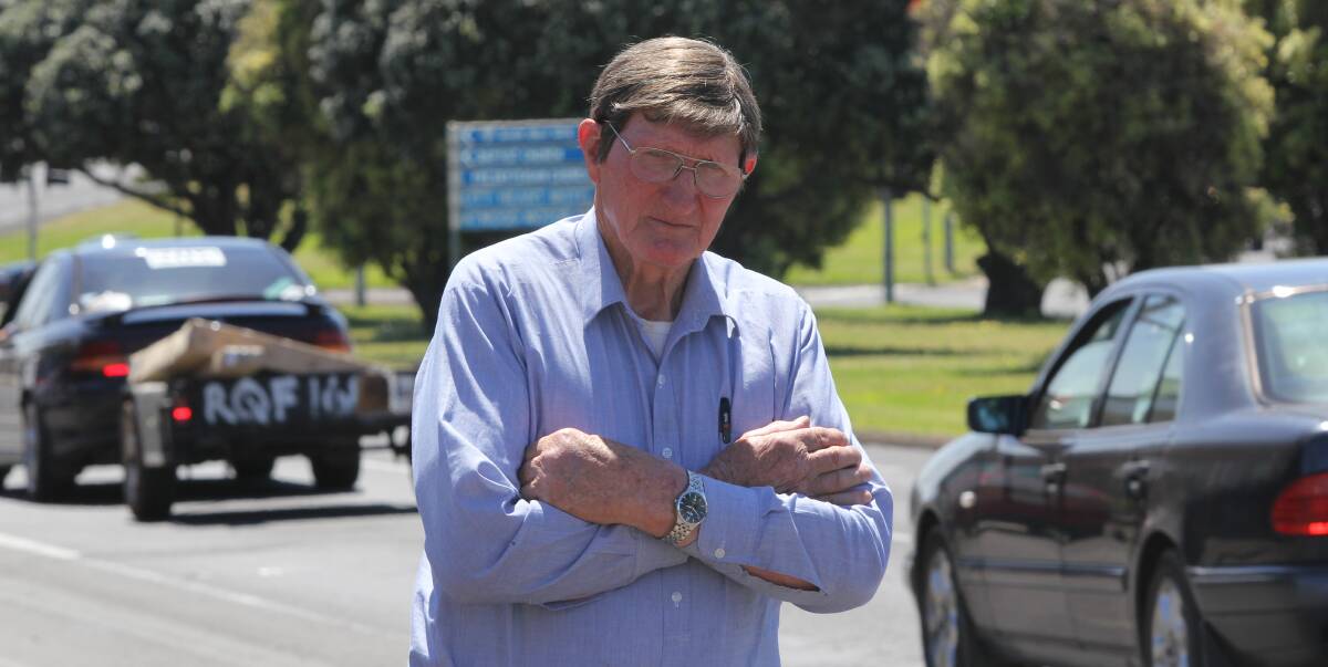 Beyond repair: Warrnambool resident Albert Turner, who spent more than 20 years with the Country Roads Board, says a lack of funding is ruining the region's road network and funding is urgently needed.